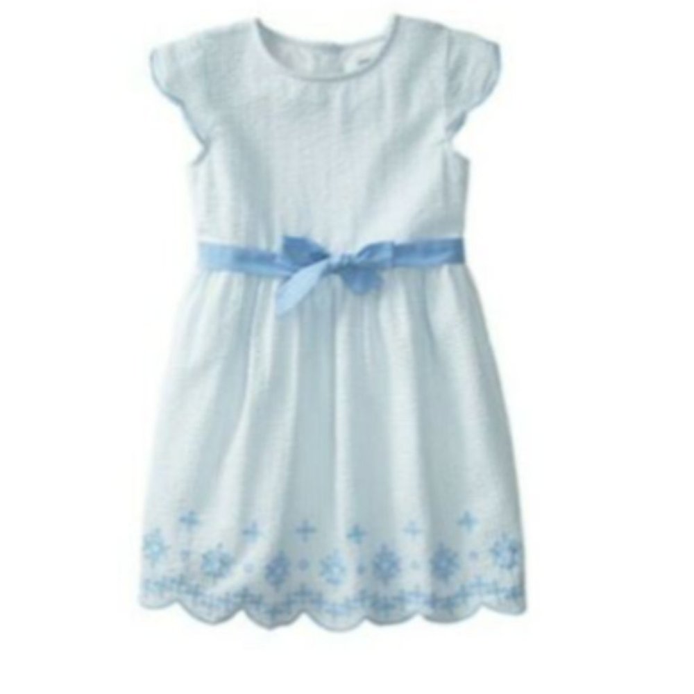 Girls eyelet short sleeved dress NWTS Retail $44